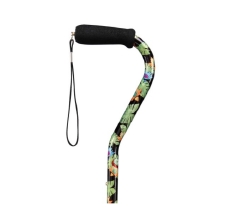 Offset Cane Carex Aluminum 31 to 40 Inch Height Bahama Print