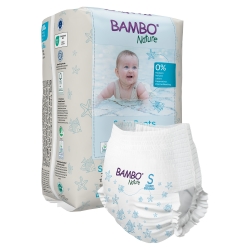 Abena Unisex Baby Swim Diaper Bambo® Nature Pull On with Tear Away Seams Small Disposable Heavy Absorbency