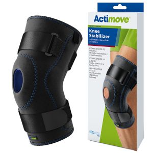 Knee Stabilizer Actimove® Sports Edition Small Pull-On / D-Ring / Hook and Loop Strap Closure 14 to 16 Inch Thigh Circumference Left or Right Knee