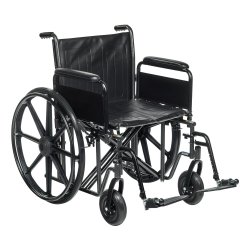 WHEELCHAIR, HD DUAL CROSS BRACE DDA SF 22″ 450LBS