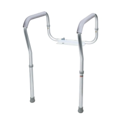 TS Toilet Safety Rail Carex Gray Aluminum