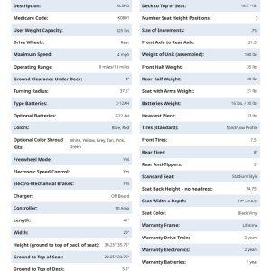 Buzzaround XLS-HD 3-Wheel, GB121-SHZ