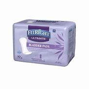 Bladder Control Pad FitRight 8-1/2 X 16 Inch Heavy Absorbency Super Absorbent Core One Size Fits Most